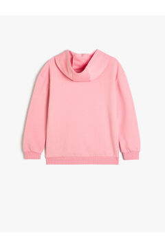 Koton Kız Çocuk Oversize Kapşonlu Sweatshirt Anime Baskılı Uzun Kollu