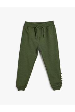 Koton Erkek Bebek Jogger Eşofman Altı Beli Bağlamalı Canavar Aplike Detaylı Şardonlu